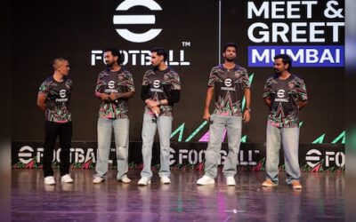 Kl rahul sunil chhetri washington sundar and ahan shetty at konamis efootball event in bandrajpg 202.jpeg